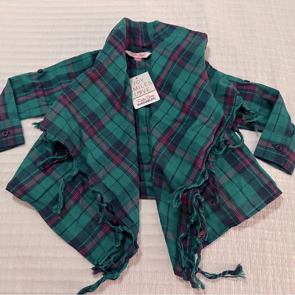 Micah Plaid Drape Cardigan